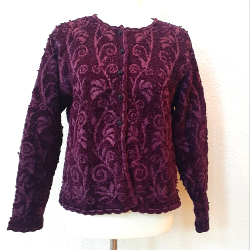 Icelandic Design Plum Tapestry Jacket - image 1